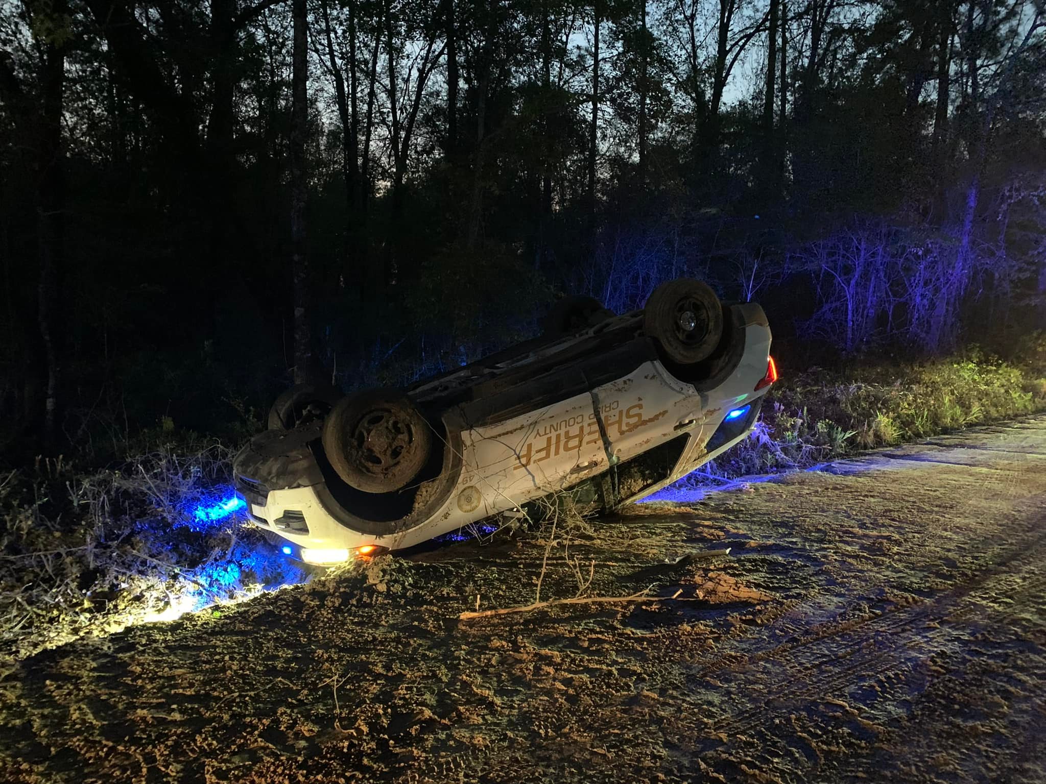 Crisp County Sheriff's Deputy involved single car accident Cordele